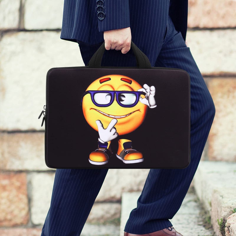 iColor 11 11.6 12 12.1 12.5 inch Laptop Carrying Bag Chromebook Case Notebook Ultrabook Bag Tablet Cover Neoprene Sleeve for Apple MacBook Air Samsung Google Acer HP DELL Lenovo Asus Yellow Boy - Image 2